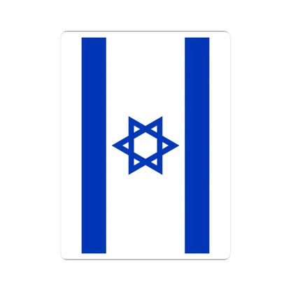 Flag of Israel vertical (Israel) STICKER Vinyl Kiss-Cut Decal 2 Inch White - The Sticker Space