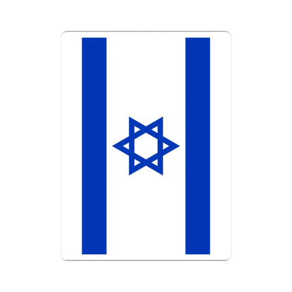 Flag of Israel vertical (Israel) STICKER Vinyl Kiss-Cut Decal 3 Inch White - The Sticker Space