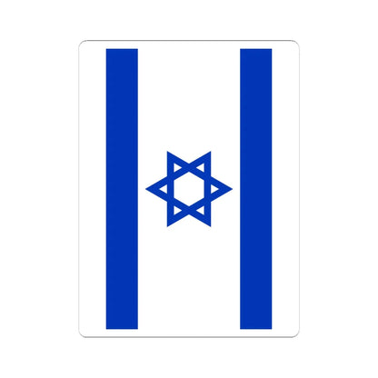 Flag of Israel vertical (Israel) STICKER Vinyl Kiss-Cut Decal 6 Inch White - The Sticker Space