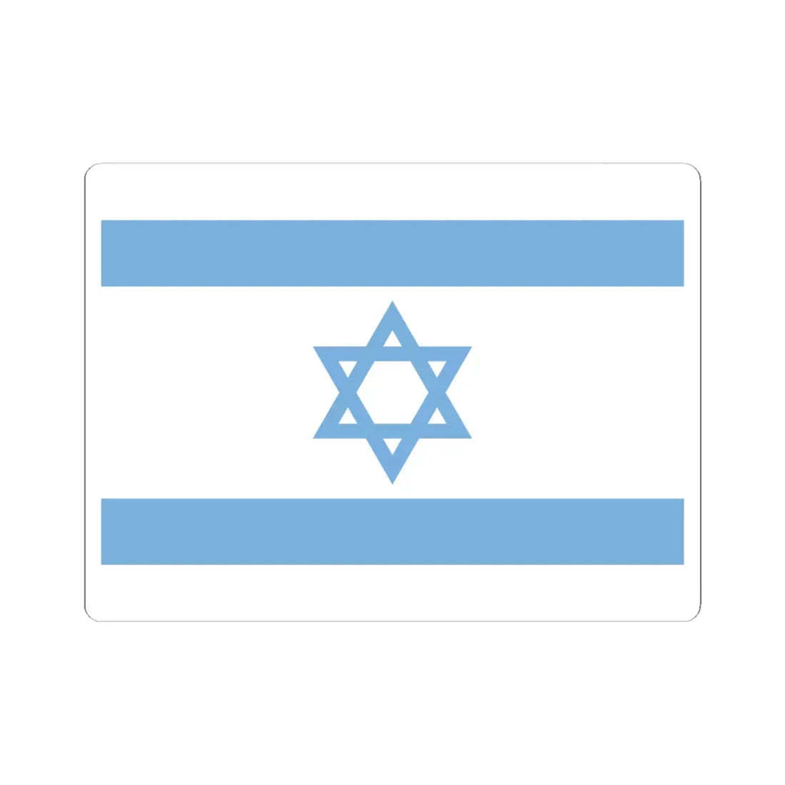 Flag of Israel WFB (Israel) STICKER Vinyl Kiss-Cut Decal 6 Inch White - The Sticker Space