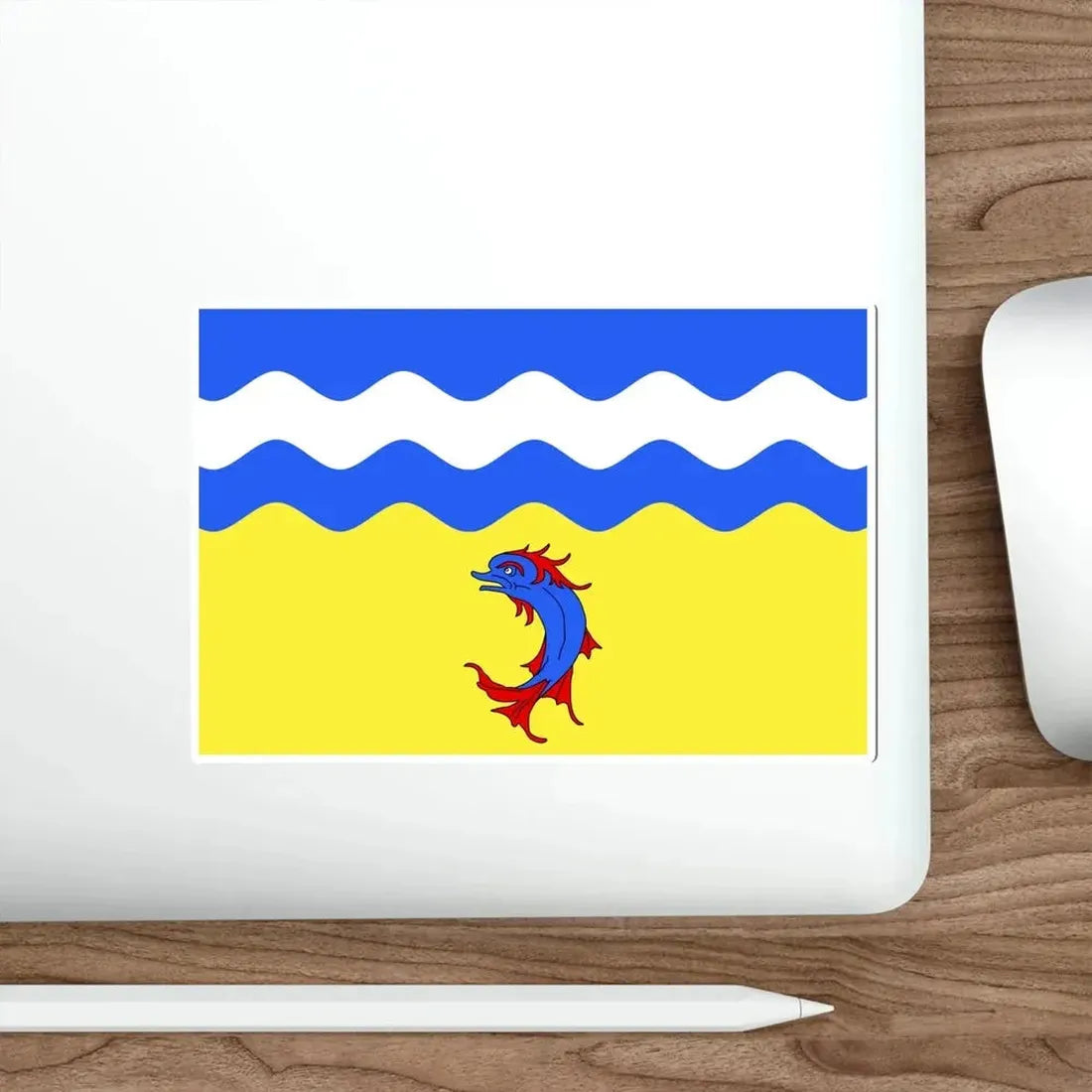 Flag of Isère France STICKER Vinyl Die-Cut Decal - The Sticker Space