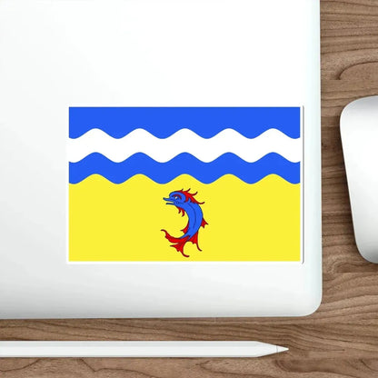 Flag of Isère France STICKER Vinyl Die-Cut Decal - The Sticker Space