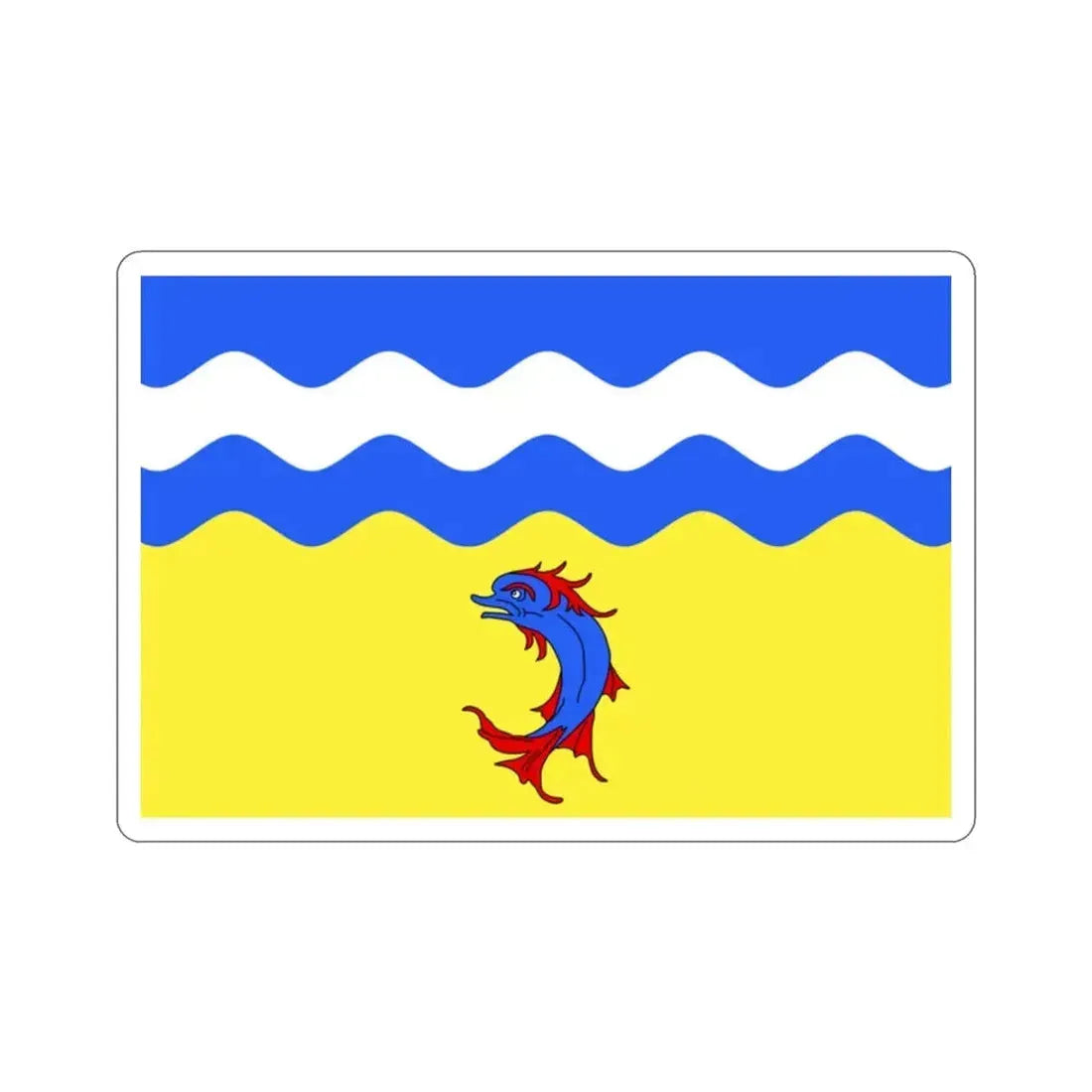 Flag of Isère France STICKER Vinyl Die-Cut Decal - The Sticker Space