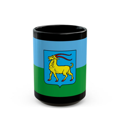 Flag of Istria County Croatia - Black Coffee Mug-15oz-The Sticker Space