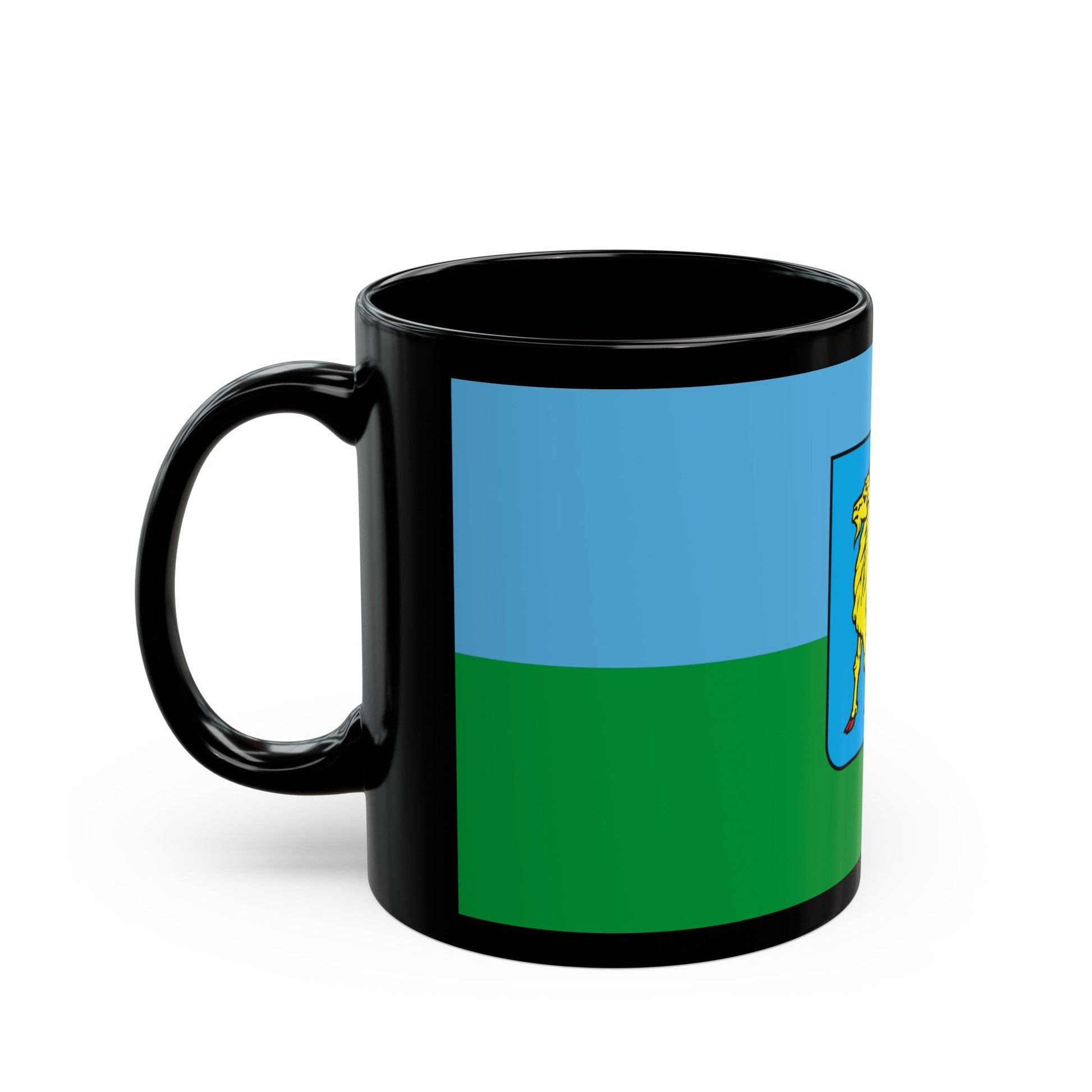 Flag of Istria County Croatia - Black Coffee Mug-The Sticker Space