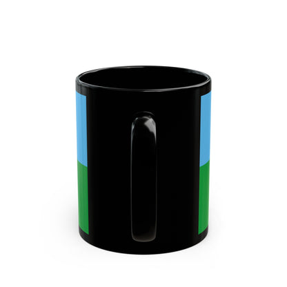 Flag of Istria County Croatia - Black Coffee Mug-The Sticker Space