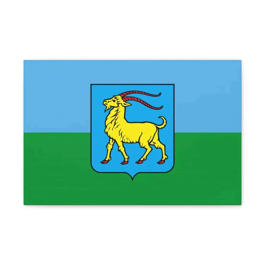Flag of Istria County Croatia - Canvas Wall Art 18″ x 12″ 1.25" - The Sticker Space