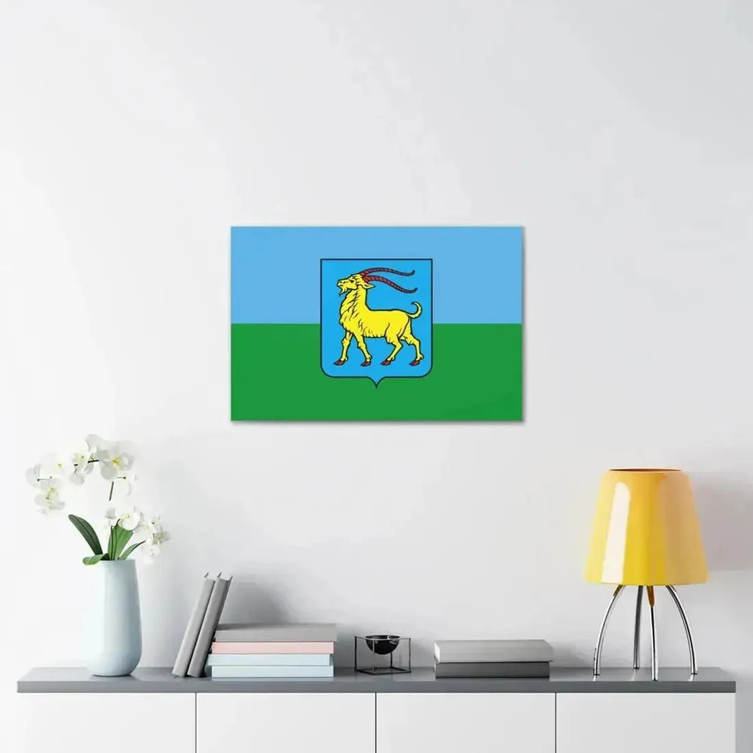 Flag of Istria County Croatia - Canvas Wall Art - The Sticker Space