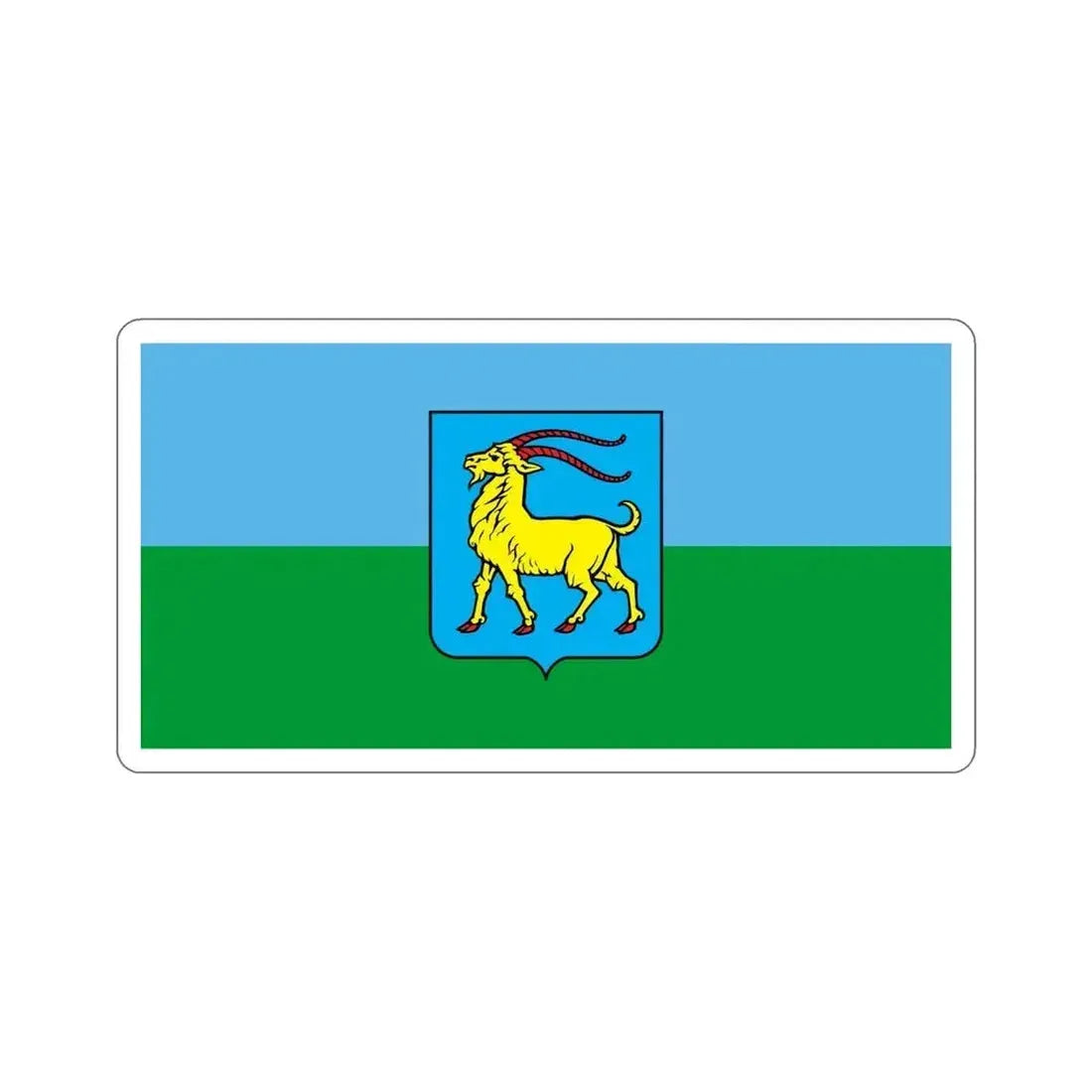 Flag of Istria County Croatia STICKER Vinyl Die-Cut Decal 6 Inch - The Sticker Space