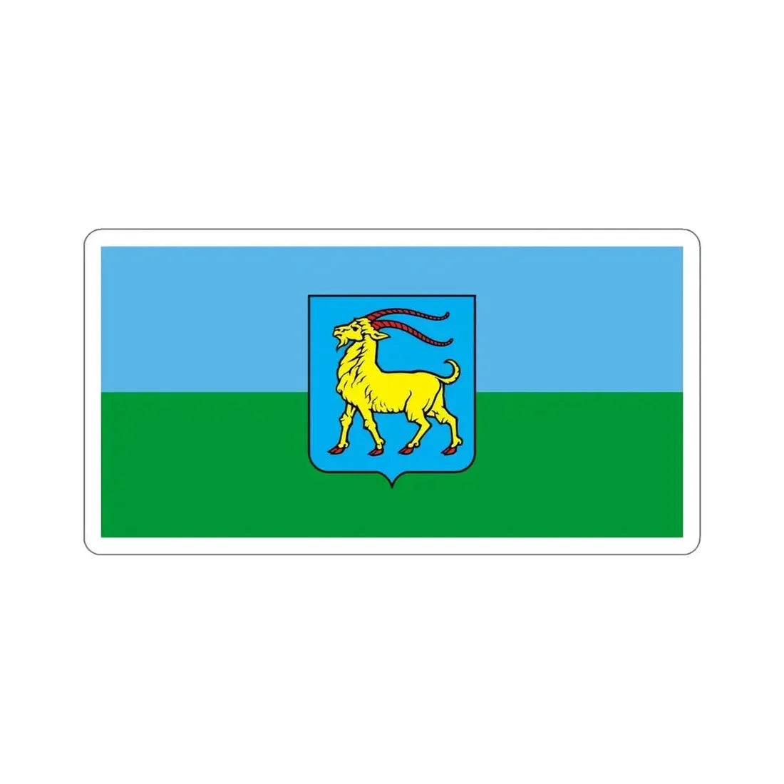 Flag of Istria County Croatia STICKER Vinyl Die-Cut Decal 6 Inch - The Sticker Space