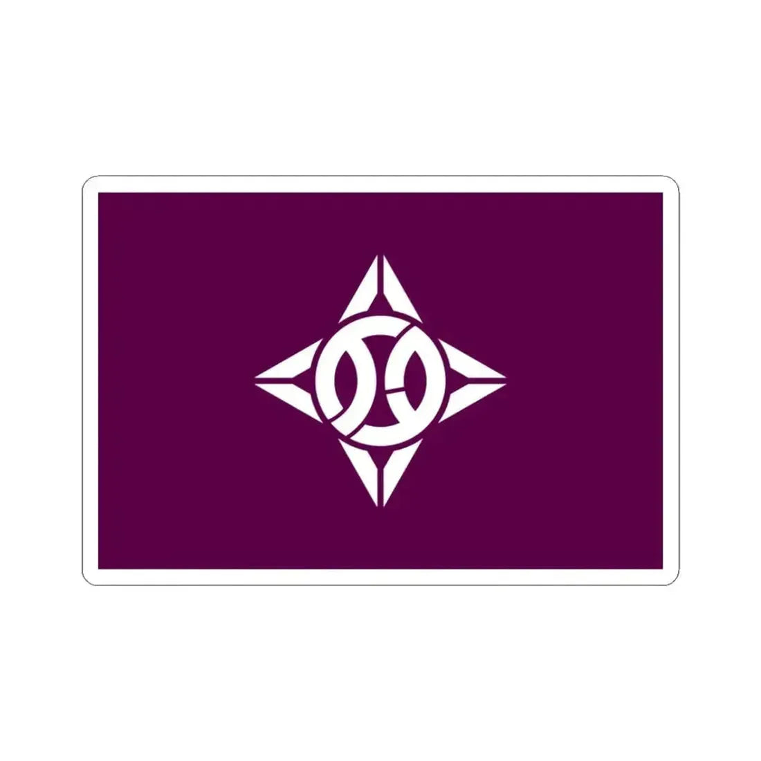 Flag of Itabashi Tokyo Japan - STICKER Vinyl Kiss-Cut Decal 3 Inch White - The Sticker Space