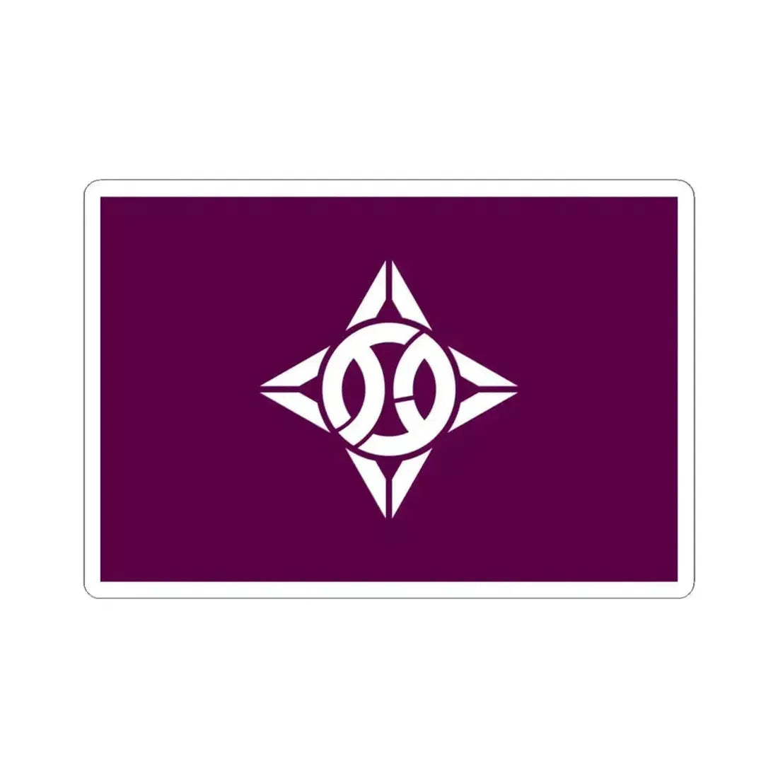 Flag of Itabashi Tokyo Japan - STICKER Vinyl Kiss-Cut Decal 4 Inch White - The Sticker Space