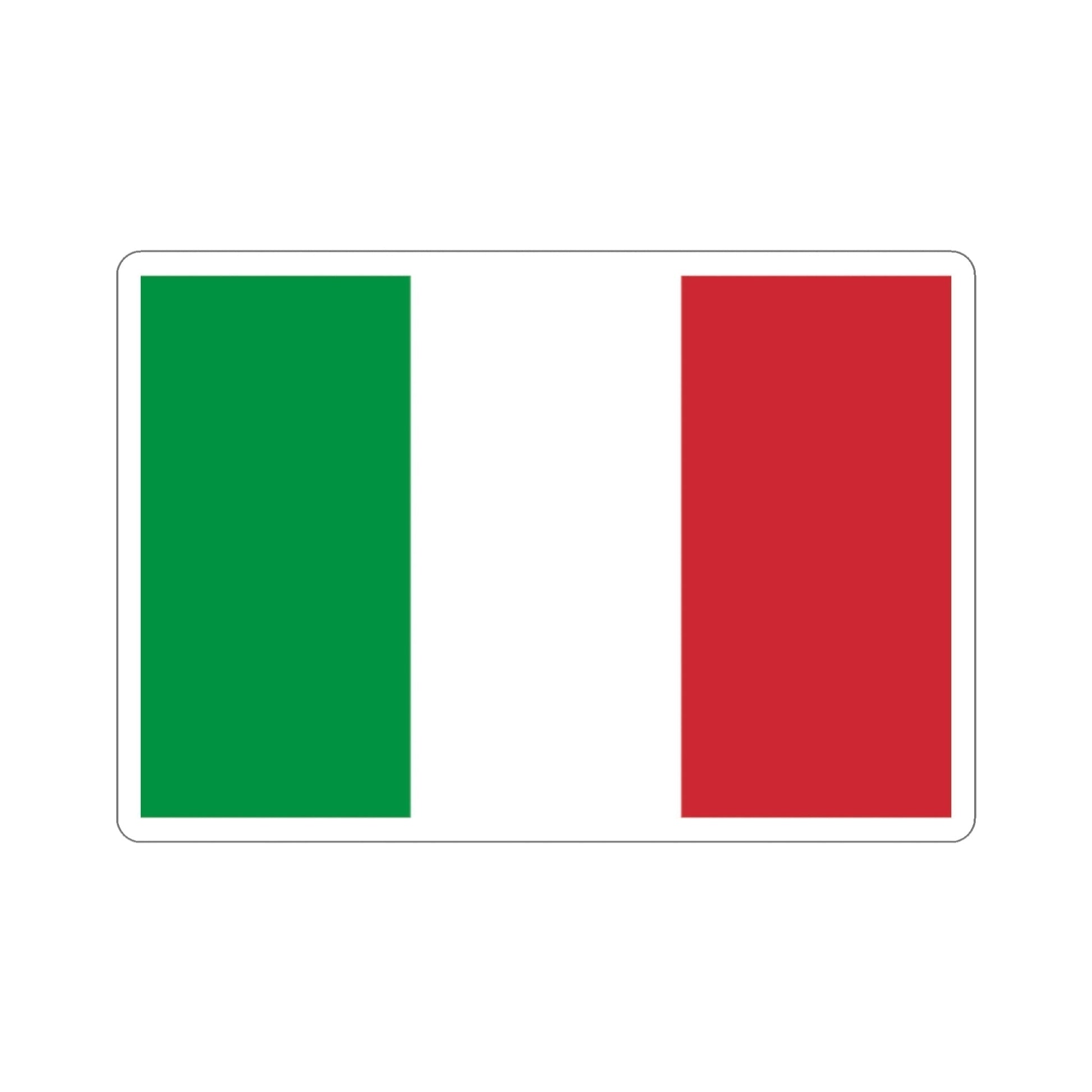 Flag of Italy STICKER Vinyl Die-Cut Decal-2 Inch-The Sticker Space