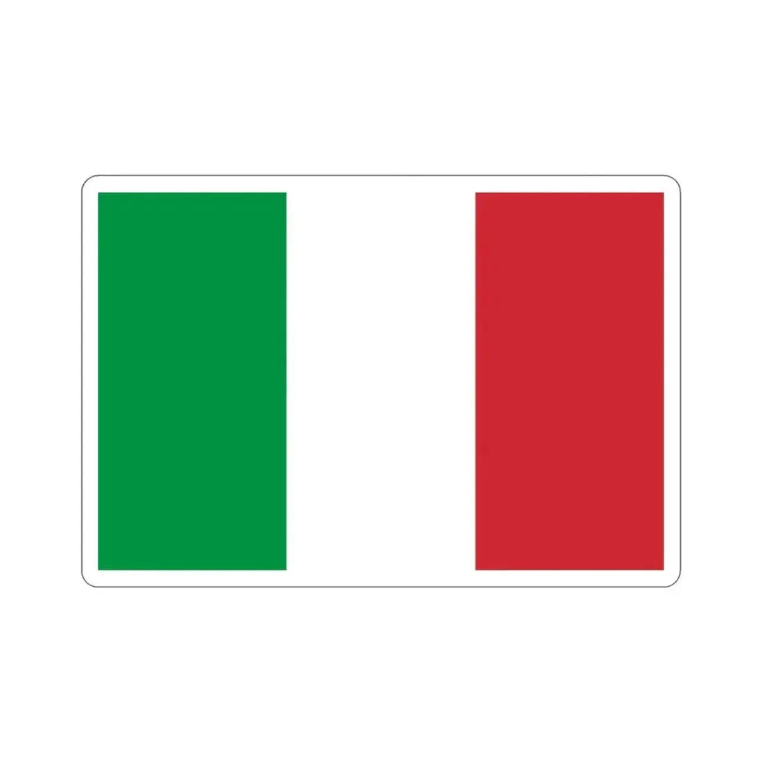 Flag of Italy STICKER Vinyl Die-Cut Decal 3 Inch - The Sticker Space