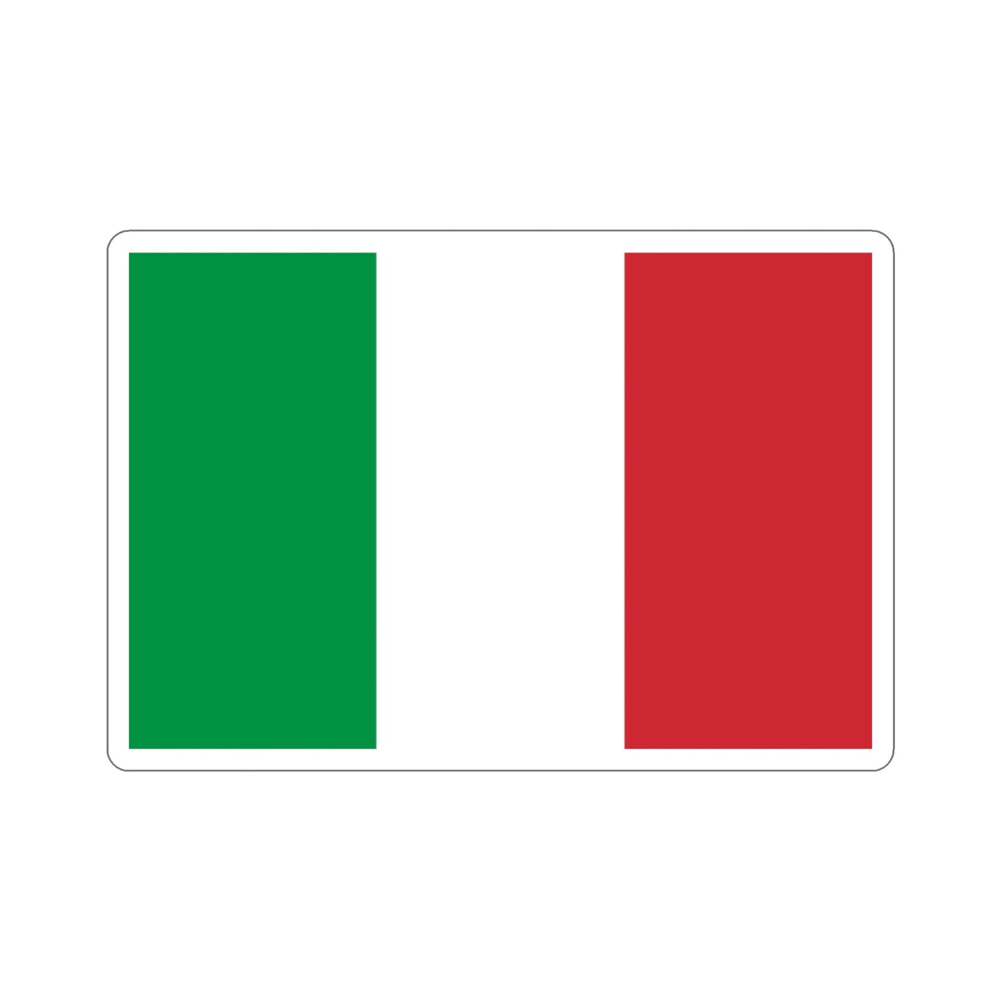 Flag of Italy STICKER Vinyl Die-Cut Decal-4 Inch-The Sticker Space