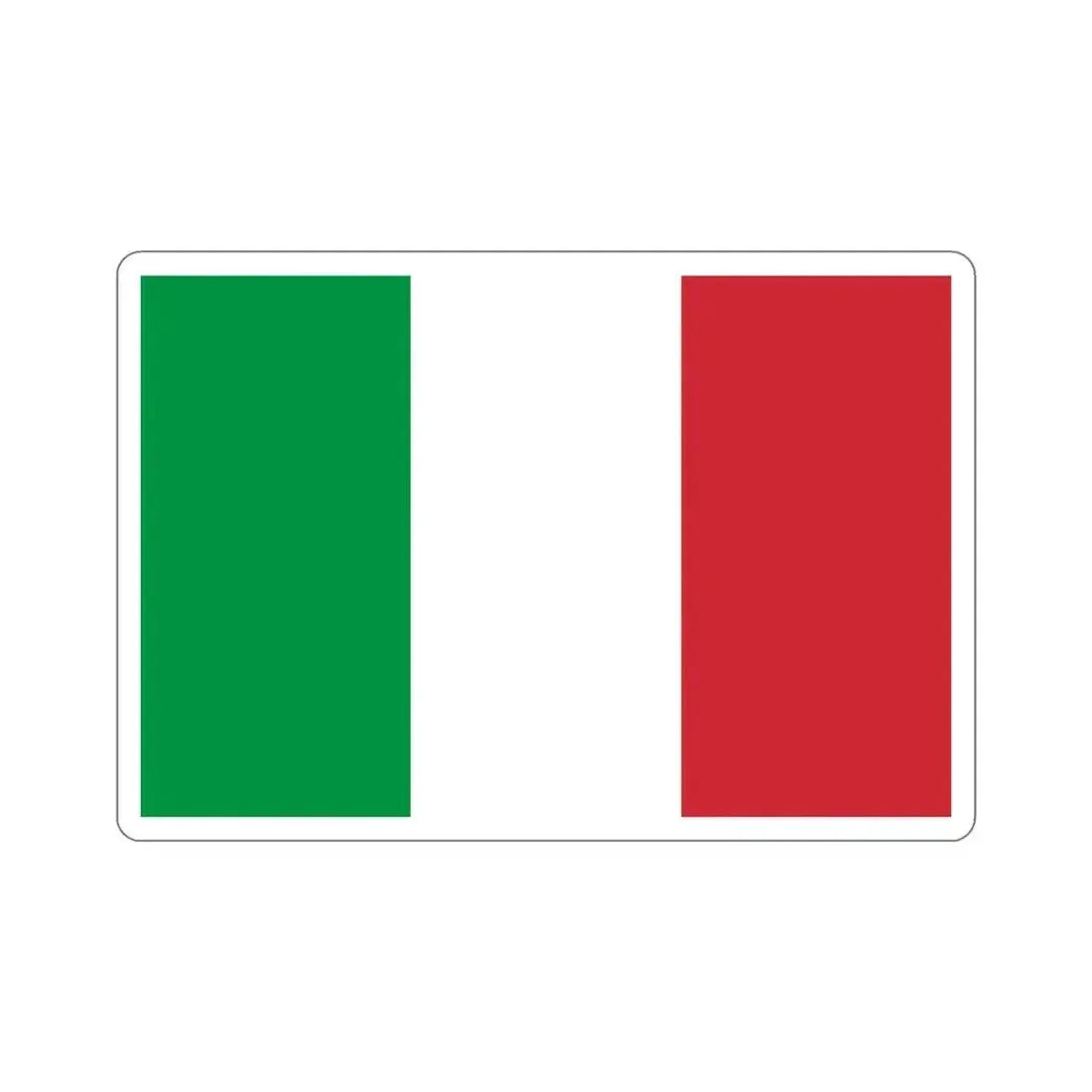 Flag of Italy STICKER Vinyl Die-Cut Decal 4 Inch - The Sticker Space