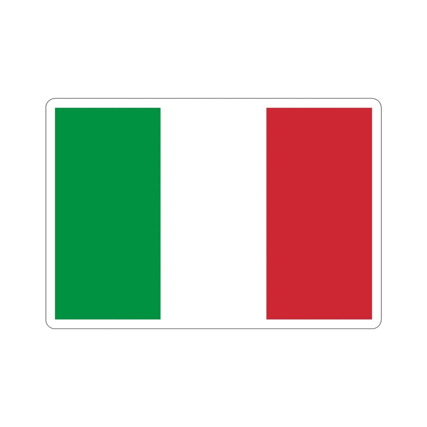 Flag of Italy STICKER Vinyl Die-Cut Decal-5 Inch-The Sticker Space