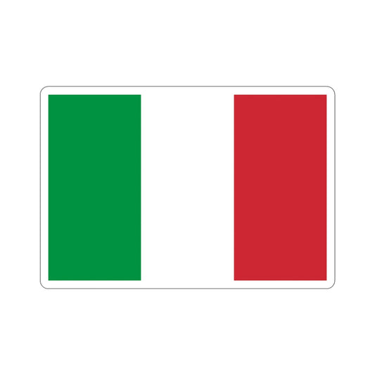 Flag of Italy STICKER Vinyl Die-Cut Decal-6 Inch-The Sticker Space