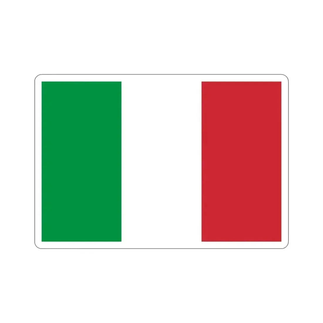 Flag of Italy STICKER Vinyl Die-Cut Decal 6 Inch - The Sticker Space