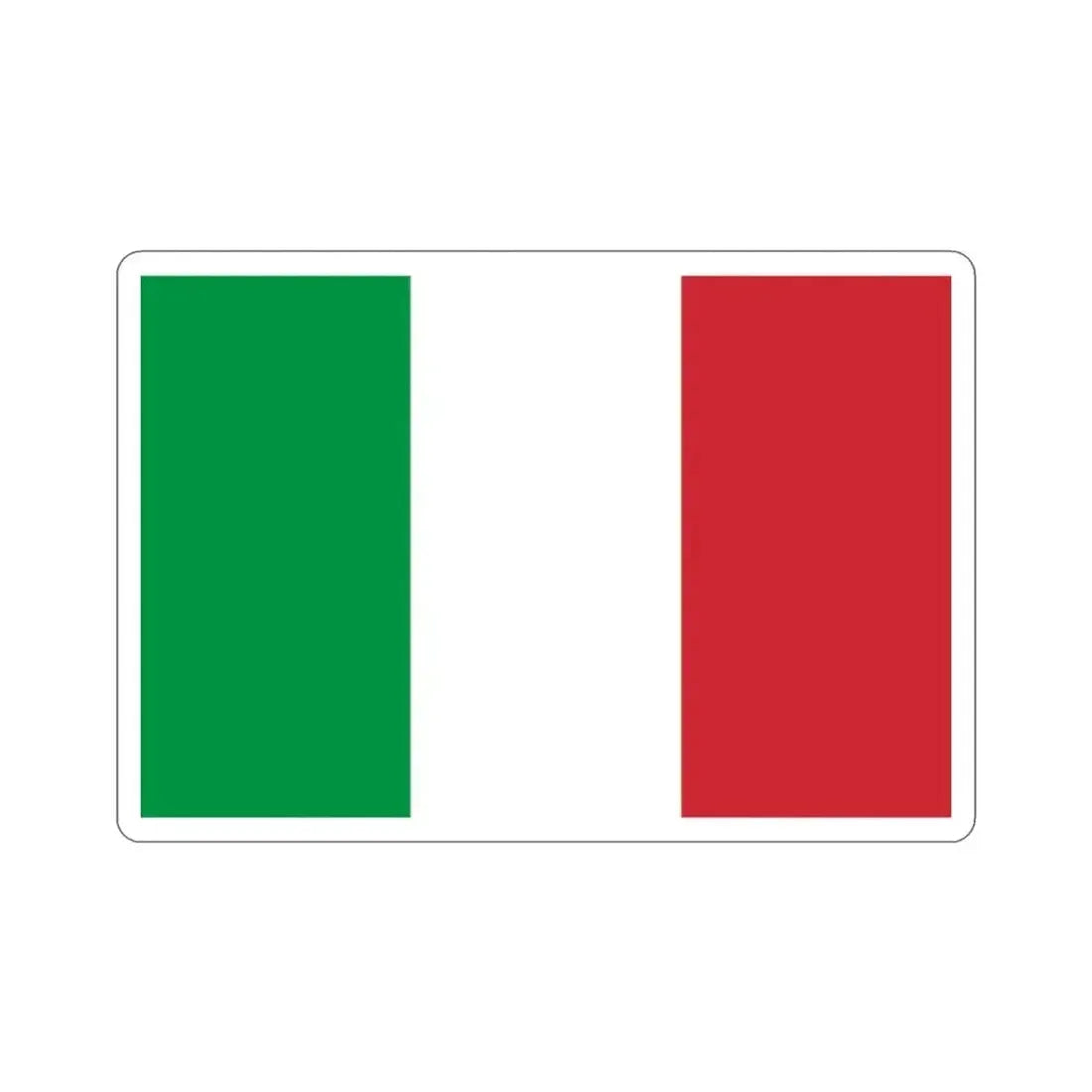 Flag of Italy STICKER Vinyl Die-Cut Decal - The Sticker Space