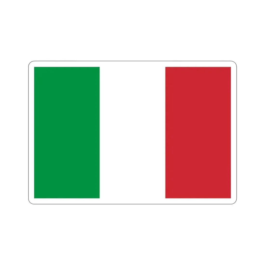 Flag of Italy STICKER Vinyl Die-Cut Decal - The Sticker Space