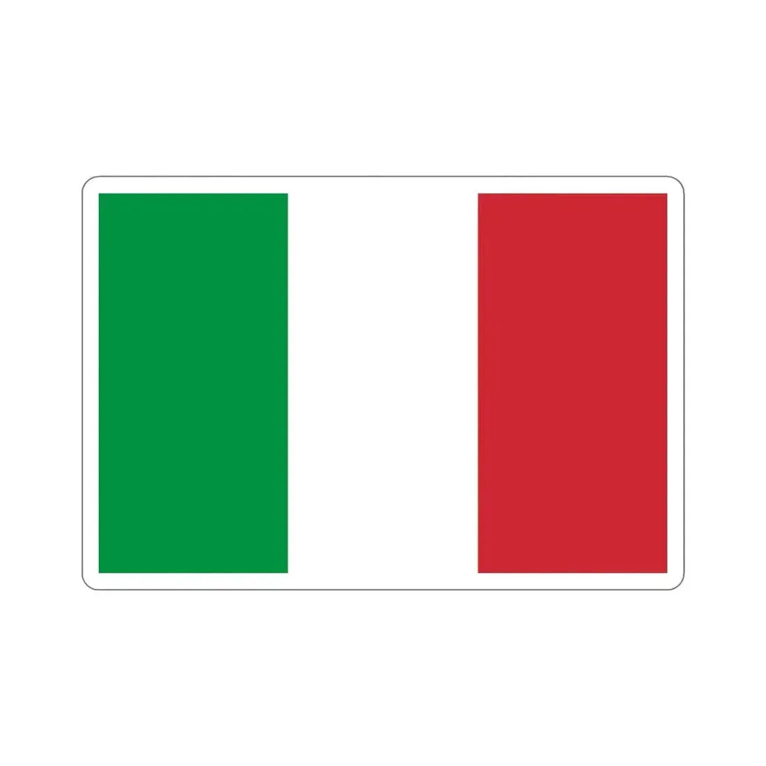 Flag of Italy STICKER Vinyl Die-Cut Decal - The Sticker Space