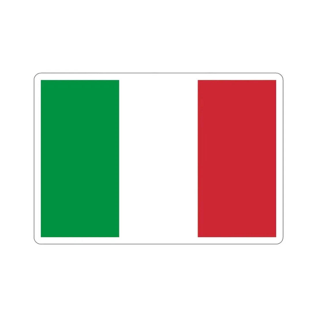 Flag of Italy STICKER Vinyl Die-Cut Decal - The Sticker Space