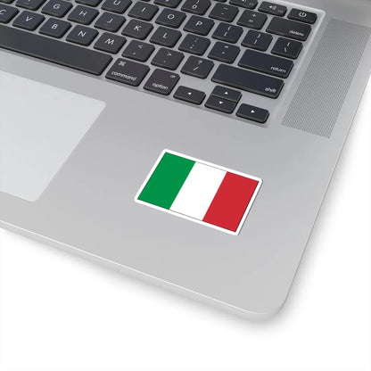 Flag of Italy with border (Italy) STICKER Vinyl Kiss-Cut Decal - The Sticker Space