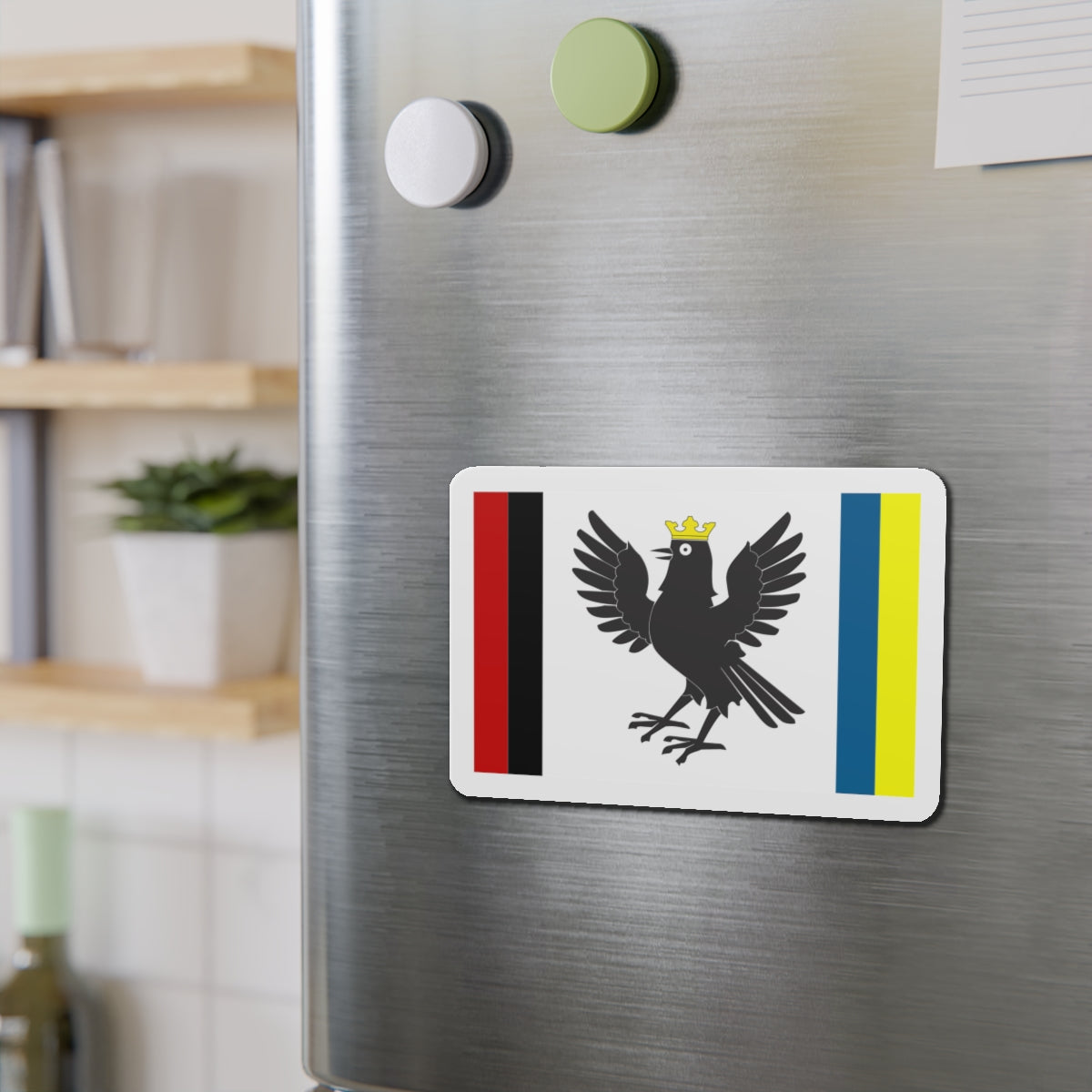 Flag of Ivano Frankivsk Oblast Ukraine - Die-Cut Magnet-The Sticker Space