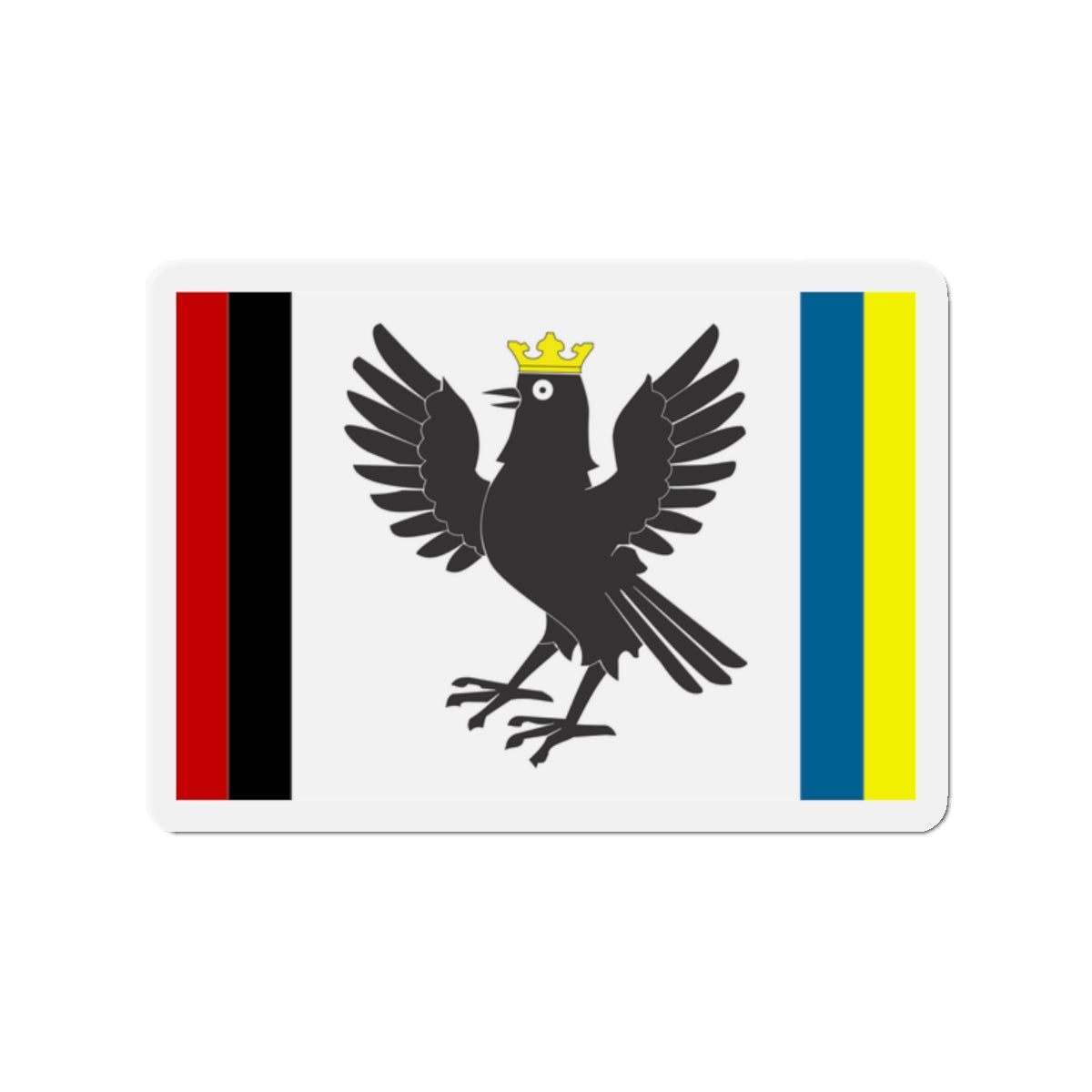 Flag of Ivano Frankivsk Oblast Ukraine - Die-Cut Magnet-2" x 2"-The Sticker Space