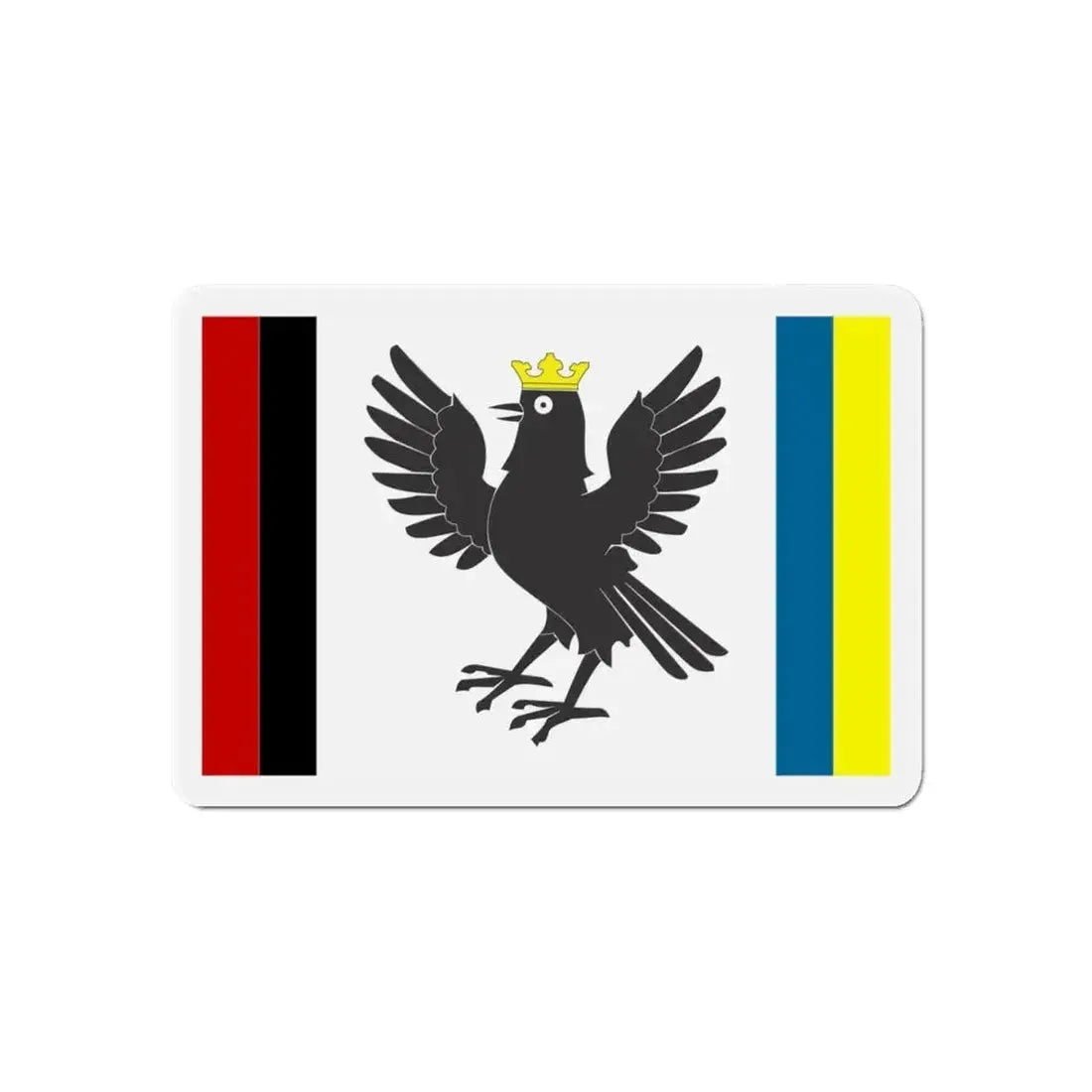 Flag of Ivano Frankivsk Oblast Ukraine - Refrigerator Magnet - The Sticker Space