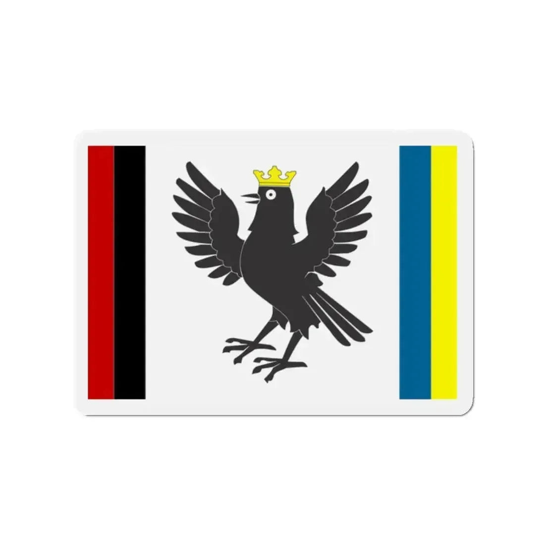Flag of Ivano Frankivsk Oblast Ukraine - Refrigerator Magnet - The Sticker Space