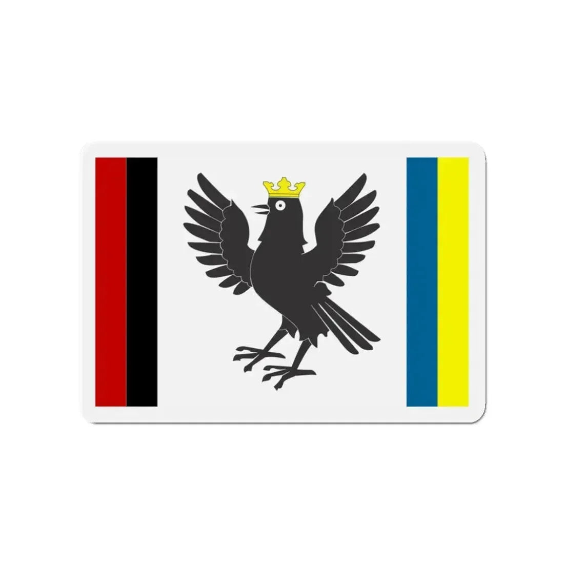 Flag of Ivano Frankivsk Oblast Ukraine - Refrigerator Magnet - The Sticker Space