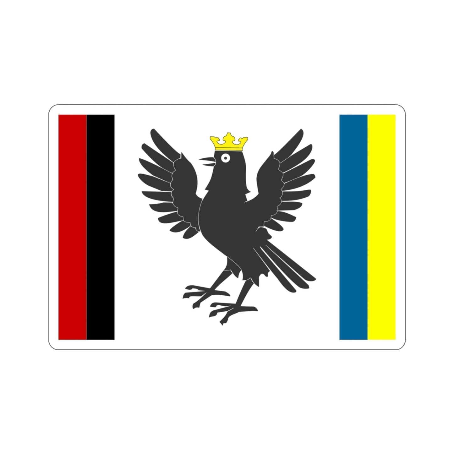 Flag of Ivano Frankivsk Oblast Ukraine STICKER Vinyl Die-Cut Decal-3 Inch-The Sticker Space