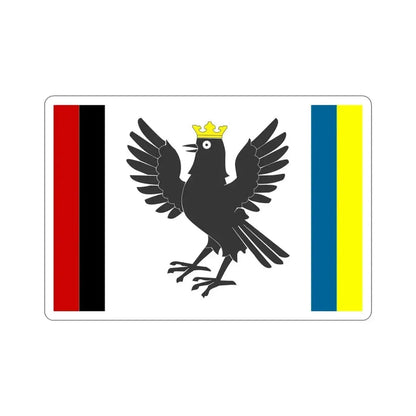 Flag of Ivano Frankivsk Oblast Ukraine STICKER Vinyl Die-Cut Decal 5 Inch - The Sticker Space