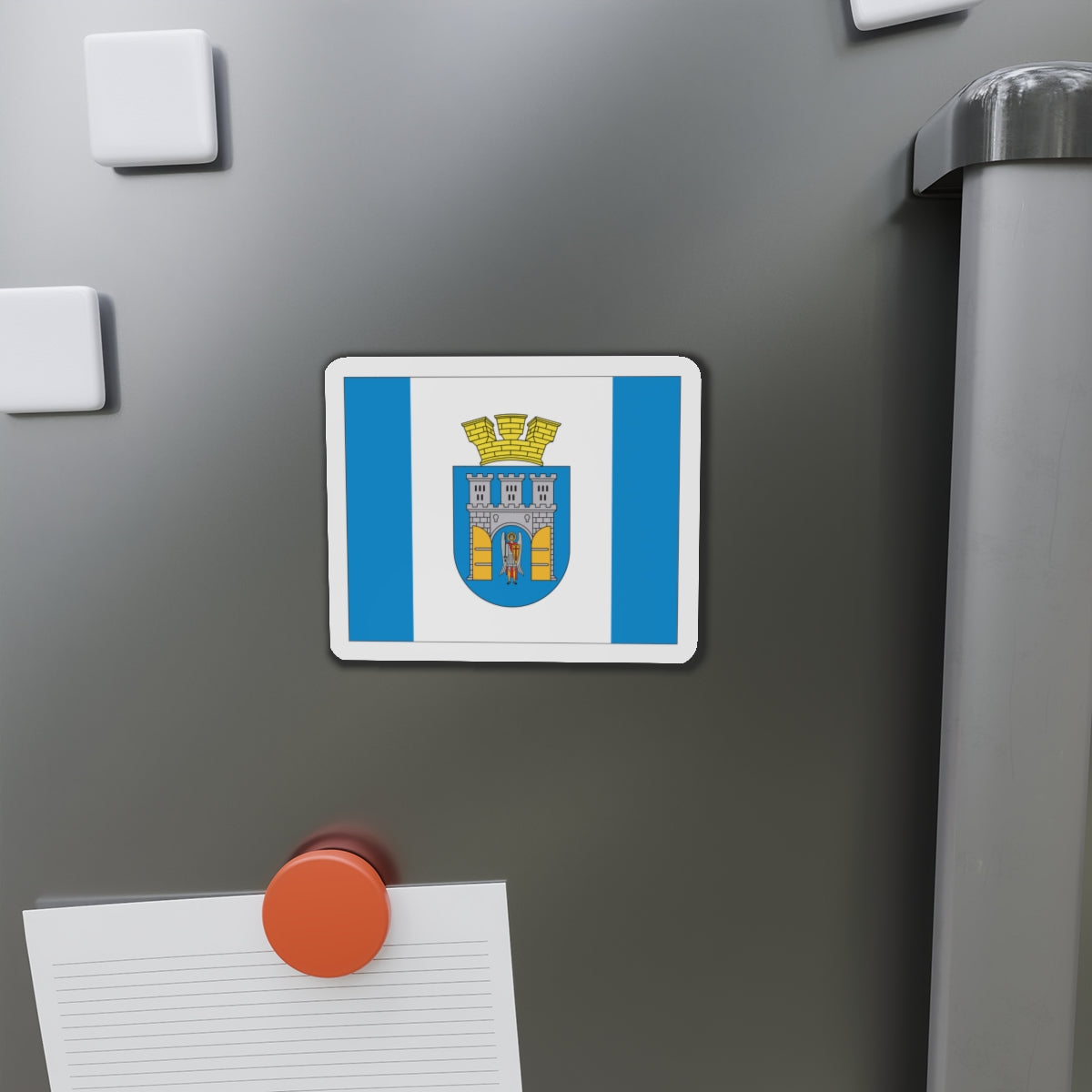 Flag of Ivano Frankivsk Ukraine - Die-Cut Magnet-The Sticker Space