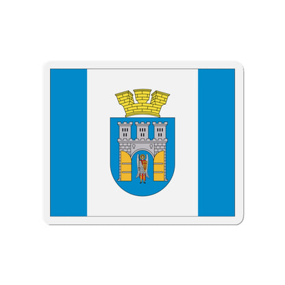 Flag of Ivano Frankivsk Ukraine - Die-Cut Magnet-4" x 4"-The Sticker Space