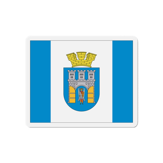 Flag of Ivano Frankivsk Ukraine - Die-Cut Magnet-6 × 6"-The Sticker Space