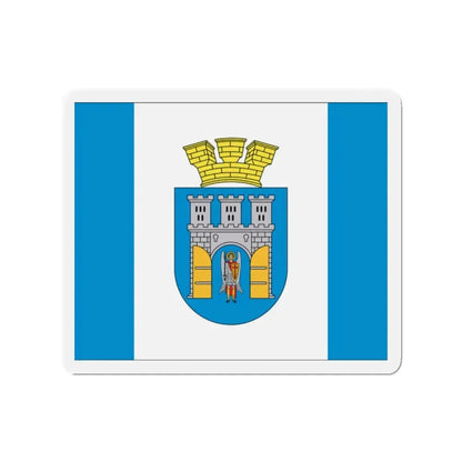 Flag of Ivano Frankivsk Ukraine - Refrigerator Magnet 2 Inch - The Sticker Space