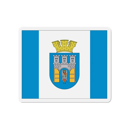 Flag of Ivano Frankivsk Ukraine - Refrigerator Magnet 3 Inch - The Sticker Space