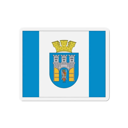 Flag of Ivano Frankivsk Ukraine - Refrigerator Magnet 4 Inch - The Sticker Space