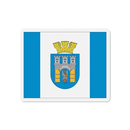 Flag of Ivano Frankivsk Ukraine - Refrigerator Magnet 5 Inch - The Sticker Space