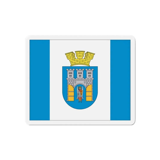 Flag of Ivano Frankivsk Ukraine - Refrigerator Magnet 6 Inch - The Sticker Space