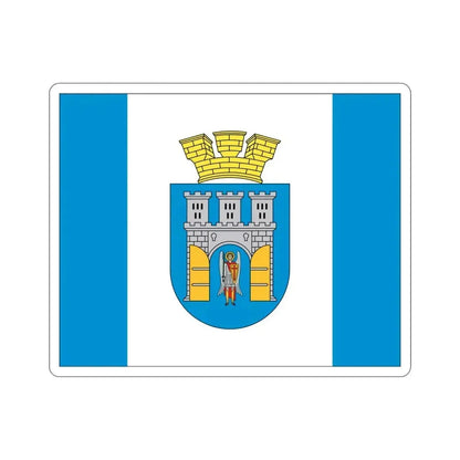 Flag of Ivano Frankivsk Ukraine STICKER Vinyl Die-Cut Decal 4 Inch - The Sticker Space
