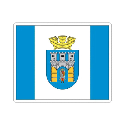 Flag of Ivano Frankivsk Ukraine STICKER Vinyl Die-Cut Decal 5 Inch - The Sticker Space