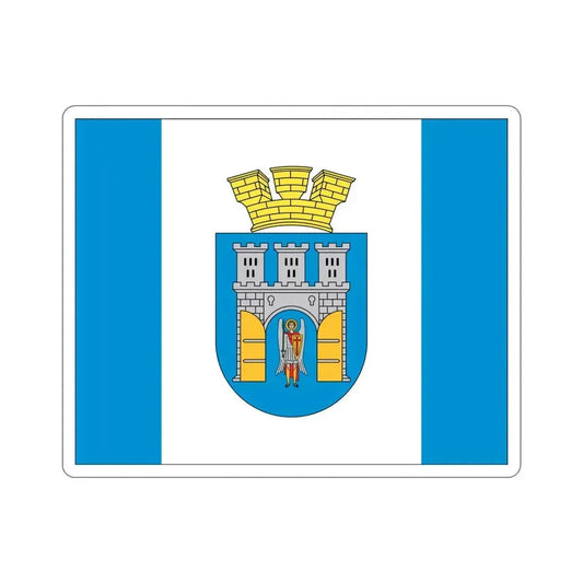 Flag of Ivano Frankivsk Ukraine STICKER Vinyl Die-Cut Decal 6 Inch - The Sticker Space
