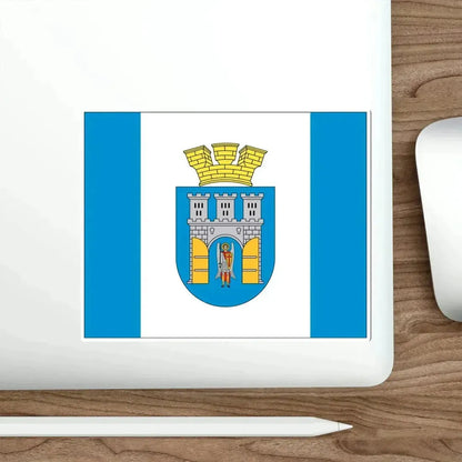 Flag of Ivano Frankivsk Ukraine STICKER Vinyl Die-Cut Decal - The Sticker Space
