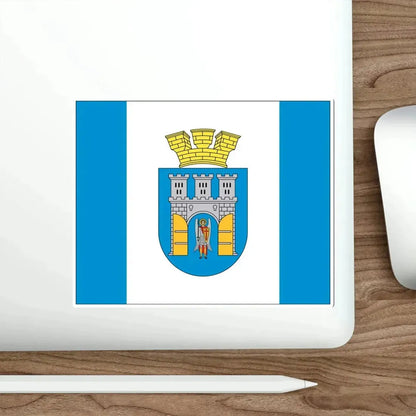 Flag of Ivano Frankivsk Ukraine STICKER Vinyl Die-Cut Decal - The Sticker Space