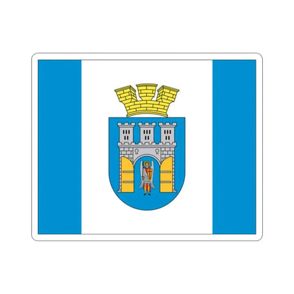 Flag of Ivano Frankivsk Ukraine STICKER Vinyl Die-Cut Decal - The Sticker Space
