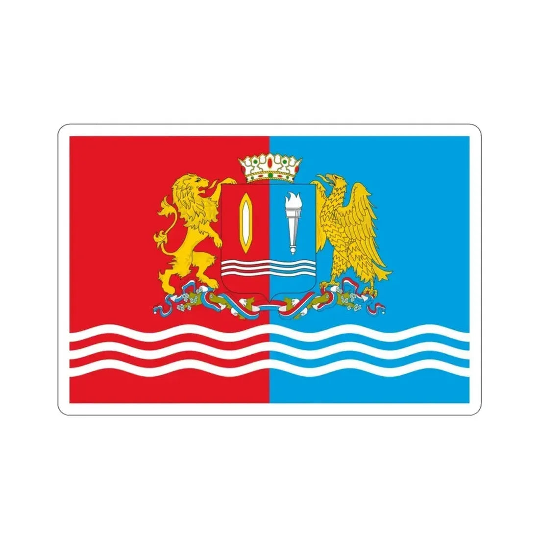 Flag of Ivanovo Oblast Russia STICKER Vinyl Die-Cut Decal 3 Inch - The Sticker Space